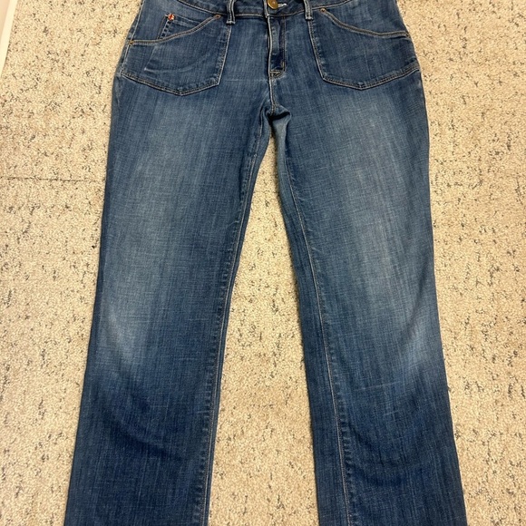 Hudson Sz. 31 vintage Y2K slight barrel leg- wider hip jeans in great vintage co - Picture 3 of 15
